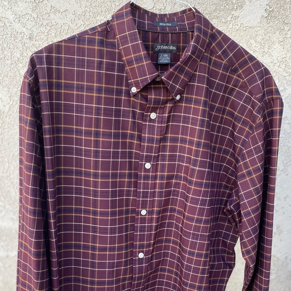 NW St. John’s Bay Iron Free Dress Shirt Sz XL
